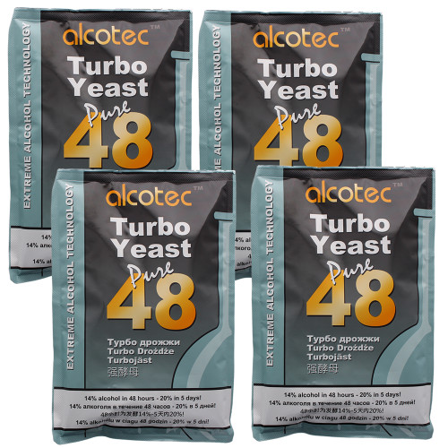 Alcotec 48 Hour Turbo Yeast, 135g (4 Packs)