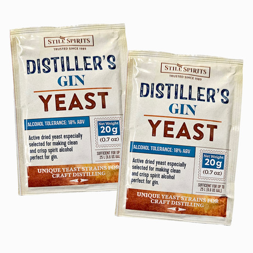 2x Still Spirits Distillers Yeast Gin 20 gram
