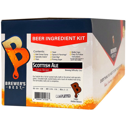 Brewer's Best Home Brew Beer Ingredient Kit (5 Gallon), (Scottish Ale)