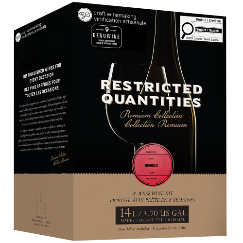 RJS RQ25 Italy Nebbiolo Wine Making Ingredient Kit