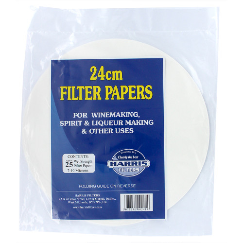 Harris 24cm Filter Papers for Vinbrite MK3 - (Pack of 25)