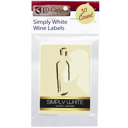 Wine Labels - Simply White