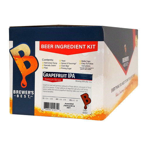 Brewer's Best Grapefruit IPA Beer Kit - 5 Gallon