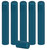 Metallic Light Blue PVC Shrink Capsules-500 Count