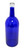 6 - Cobalt Blue Bordeaux Flat Bottom 1.5 Liter Glass Bottles for Bottle Trees, Crafting, Parties, Wedding Center Piece,