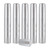 PVC Heat Shrink Capsules For Wine Bottles - 100 Count (Silver)