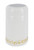 PVC Heat Shrink Capsules For Wine Bottles - 100 Count (White With Gold)