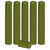 PVC Heat Shrink Capsules For Wine Bottles - Metallic Lime Green 100 count