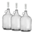 Home Brew Ohio One Gallon Glass Jug with 38mm Cap with Hole and Airlock Set of 3