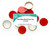 Red 28mm Metal Screw Caps, 12ct