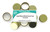 Gold 28mm Metal Screw Caps, 12ct