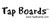 Tap Boards Wall Menu Board - White Dry Erase Plank