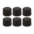 Home Brew Ohio 33mm Black Lid with Pour Filament for 1.75L Liquor Bottle (Set of 6)