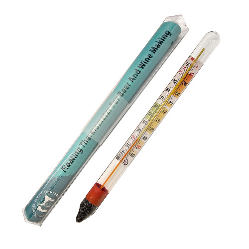Floating Glass Thermometer 8" Home Brew Ohio