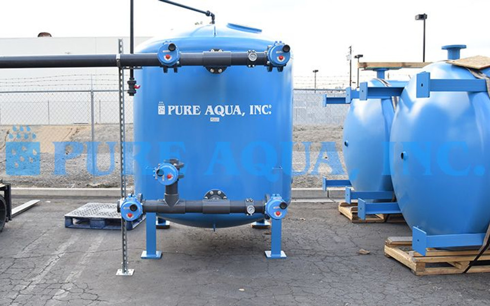 Industrial Multi Media Filtration Systems 250 Gpm Mexico Pure Aqua Inc