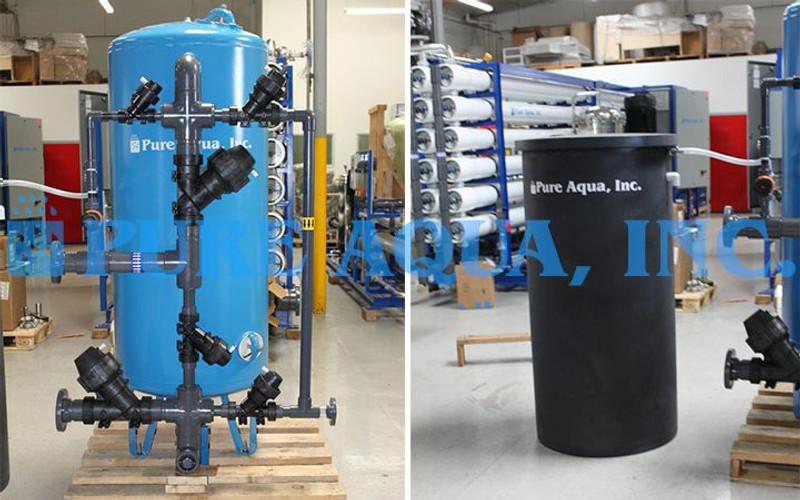 Premium Dual Rv Marine Water Softener Regeneration Kit And Water Filte