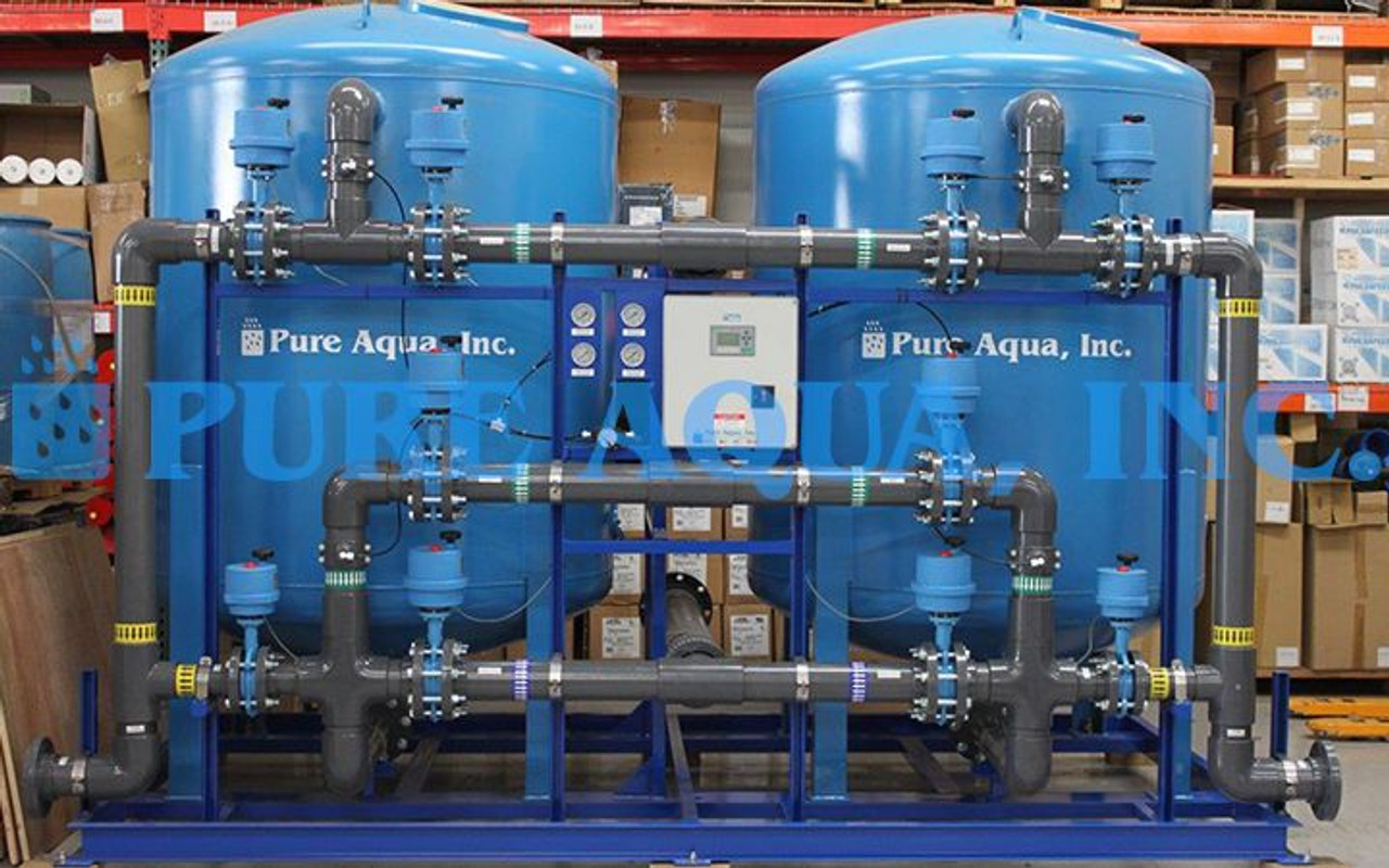 Industrial Multi Media Filtration Systems 250 GPM Mexico Pure Aqua, Inc
