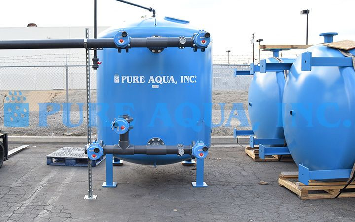 Industrial Multi Media Filtration Systems 250 GPM Mexico Pure Aqua, Inc
