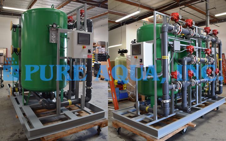42" Iron Reduction Duplex Filtration Skid - 100 GPM - USA image 2