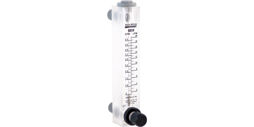 Blue-White F-550 Acrylic Flowmeter