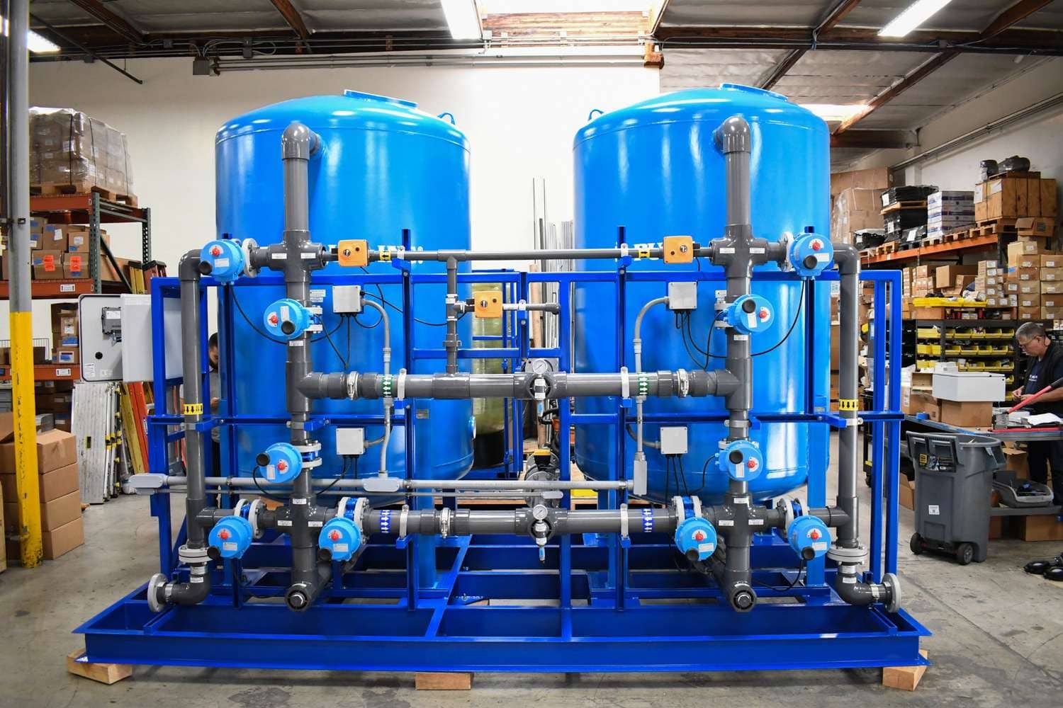 Twin Alternating Water Softeners | 250 GPM | Food & Beverage | Ohio, USA
