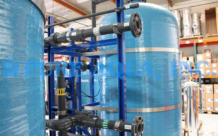 Twin Multimedia Seawater Filtration System 144,000 GPD - USA image 3