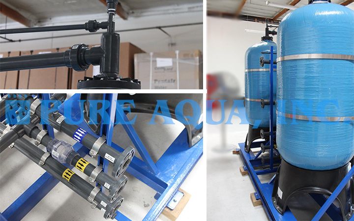 Twin Multimedia Seawater Filtration System 144,000 GPD - USA image 4
