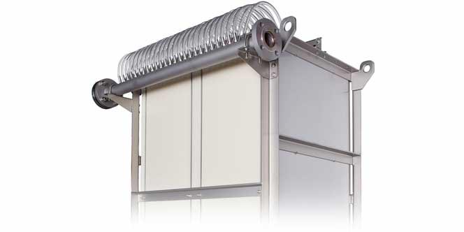 The 4 types of bio-carriers used in the bioreactor