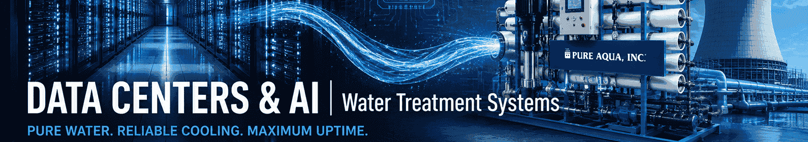 Water treatment systems for data centers and AI infrastructure