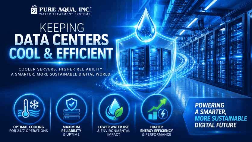 Reverse osmosis and cooling water treatment for data centers