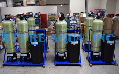 Skid Mounted Softening Systems 6 x 20 GPM - Kuwait - Pure Aqua, Inc