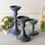 S/3 METAL CANDLE HOLDERS