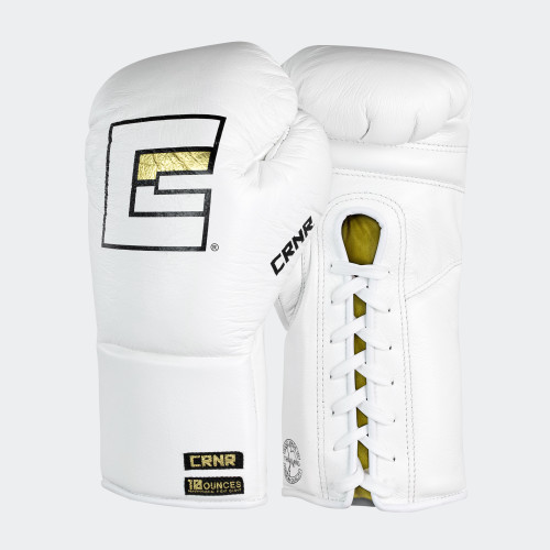 Photo of a pair of Combat Corner's white Punchers Professional Fight Gloves, which are Mexican Boxing Gloves that are hand made in Thailand. Photo of a pair of Combat Corner's white Punchers Professional Fight Gloves, which are Mexican Boxing Gloves that are hand made in Thailand.