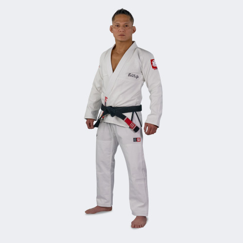 White BJJ GI, Jiu Jitsu GI, Competition GI, Lightweight gi, fitted bjj gi, fitted jiu jitsu gi, L size bjj GI, H size BJJ GI, BJJ Life GI, CompLite Jiu Jitsu GI