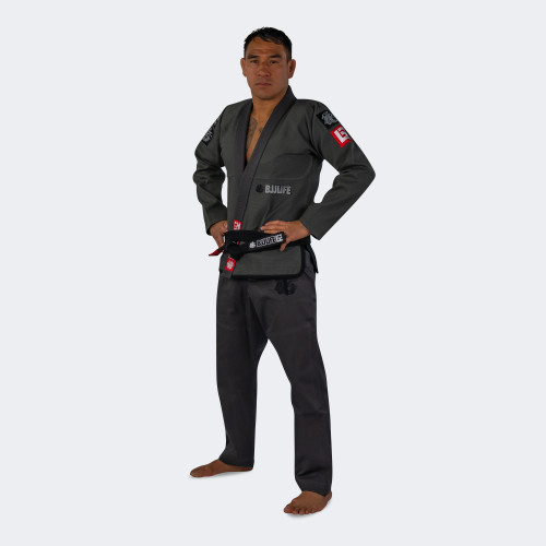 Charcoal BJJ GI, Charcoal Jiu Jitsu GI, BJJ Life CompTrainer, CompTrainer BJJ, Jiu Jitsu GI, Grey BJJ GI, Grey Jiu Jitsu GI, Grey GI, Coal GI