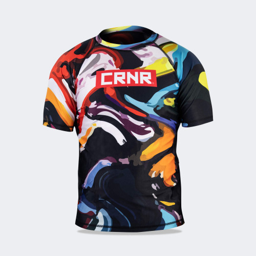 CRNR Rash Guard, Jiu Jitsu Rash Guard, Short sleeve rash guard, mma rash guard, mma shirt