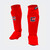 Slip on Shin Guards, Combat Corner Shin Guards, Muay Thai Shin Guards, Red competition shin guard, USA Muay Thai shin guard, Ifma Shin guard