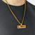 Combat Corner Gold Chain, Cuban Gold Chain, CRNR Necklace, Combat Corner Black Chain