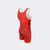 Product photo of Combat Corner’s premium Red CRNR USA Wrestling Singlet. This photo shows the back right side angle of Combat Corner’s CRNR USA Red Singlet. This CRNR USA Red Singlet is part of Combat Corner’s Competition Singlet Series and is fully UWW Compliant to give you champion performance in Freestyle and Greco-Roman wrestling.