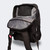 Product photo of the front right angle of the black Combat Corner Vital 30 Training Backpack showing the bag's open storage compartments and pockets