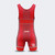 Product photo of Combat Corner’s premium Red USA Wrestling Singlet. This photo shows the back of Combat Corner’s USA Red Singlet. This USA Red Singlet is part of Combat Corner’s Competition Singlet Series and is fully UWW Compliant to give you champion performance in Freestyle and Greco-Roman wrestling.