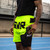 CRNR Functional Combat Shorts, Combat Corner Shorts, Chartreuse 5 Inch Shorts