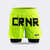 CRNR Functional Combat Shorts, Combat Corner Shorts, Chartreuse 5 Inch Shorts
