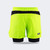 CRNR Functional Combat Shorts, Combat Corner Shorts, Chartreuse 5 Inch Shorts