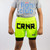 CRNR Functional Combat Shorts, Combat Corner Shorts, Chartreuse 5 Inch Shorts