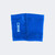 Back view of a single blue Combat Corner Lightweight Sublimated Scoring Wristband featuring a white square CRNR logo, isolated on a light gray background.