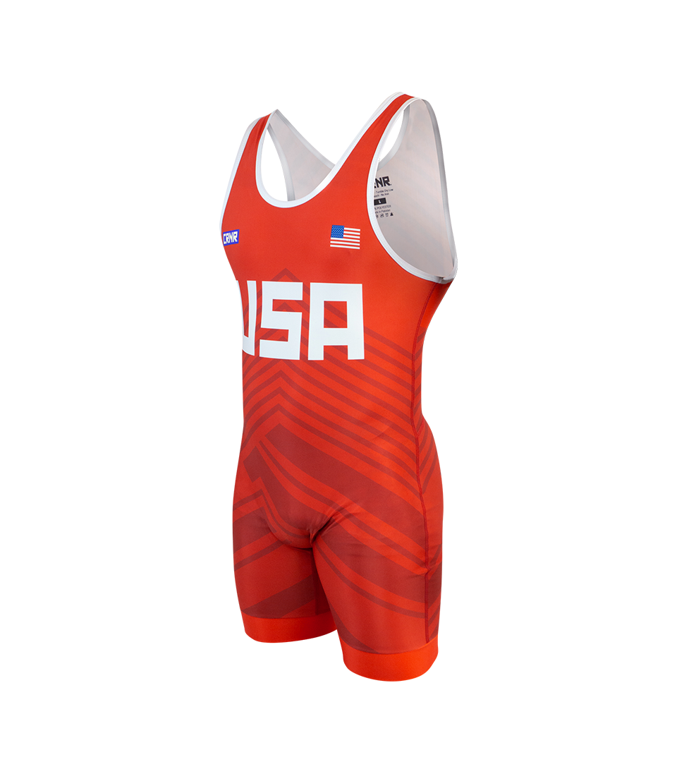 CRNR USA Singlet, Blue