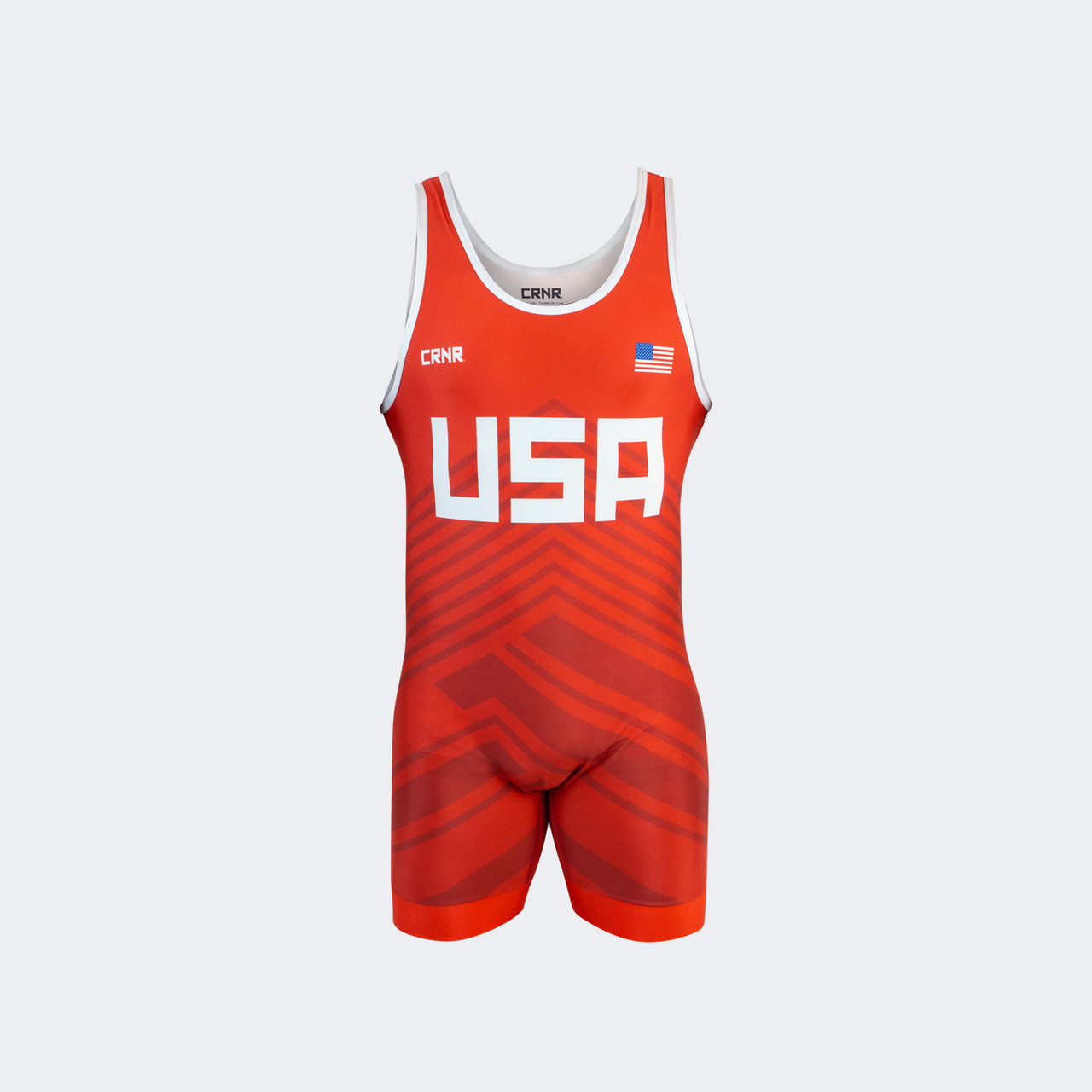 CRNR USA Singlet | Red | Combat Corner