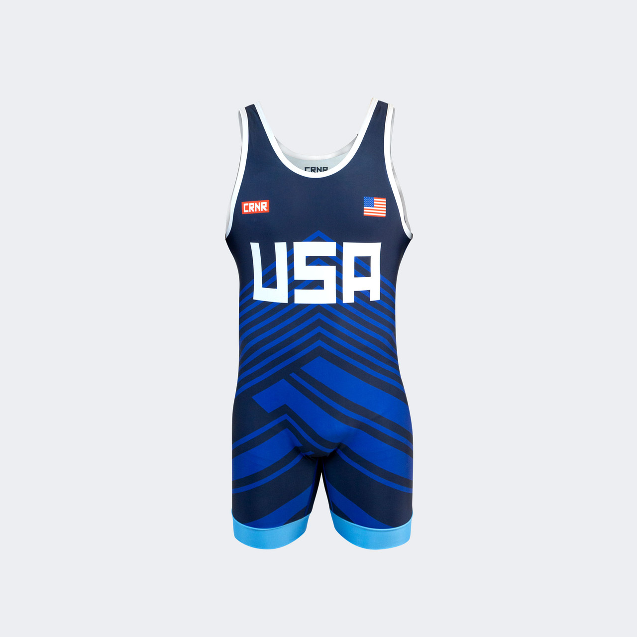 CRNR USA Singlet | Blue | Combat Corner