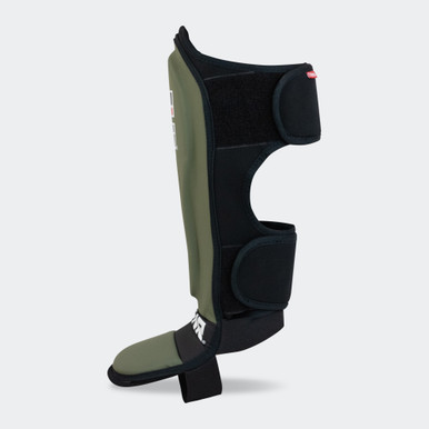 MMA Spar Shin Guards | OD Green | Combat Corner